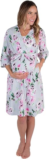 Baby Be Mine Maternity Labor Delivery Nursing Robe, Best Maternity Robes 