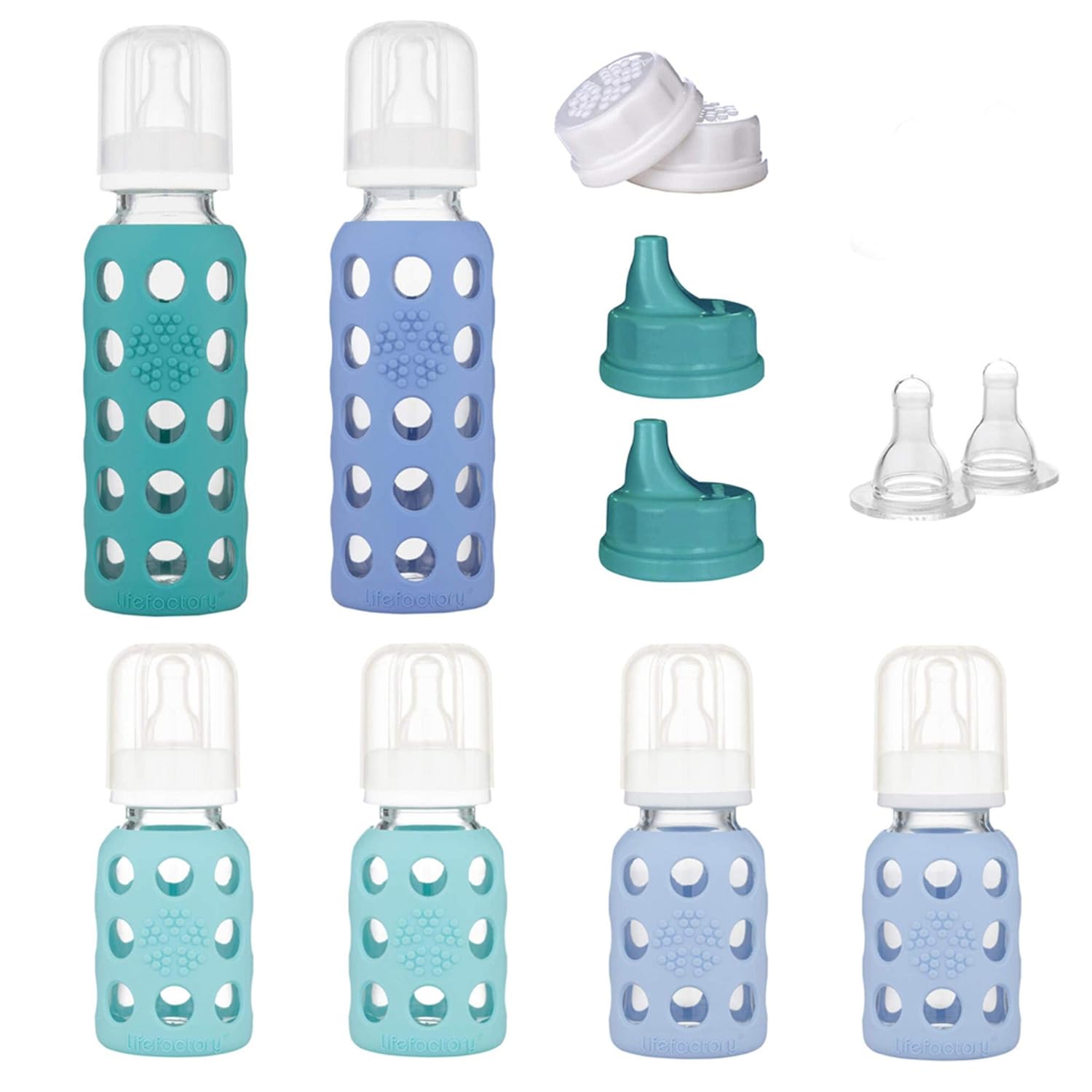 Lifefactory Glass Bottle Starter Set, best glass baby bottles