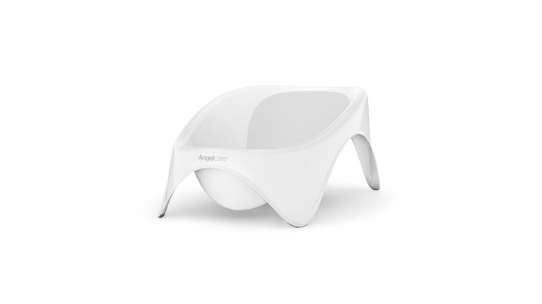 white plastic with legs, Angelcare 2-in-1 bathtub