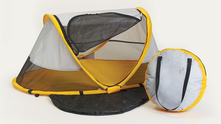 A mim yellow,grey and black mini-tent