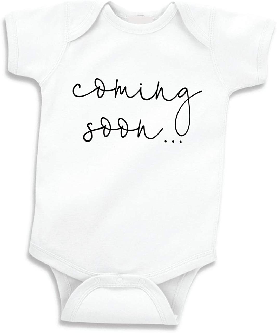 coming soon baby onesie