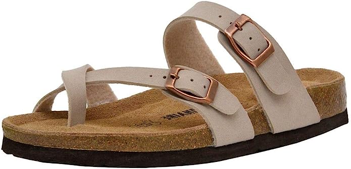 cushionaire luna cork footbed sandals, best shoes for pregnancy