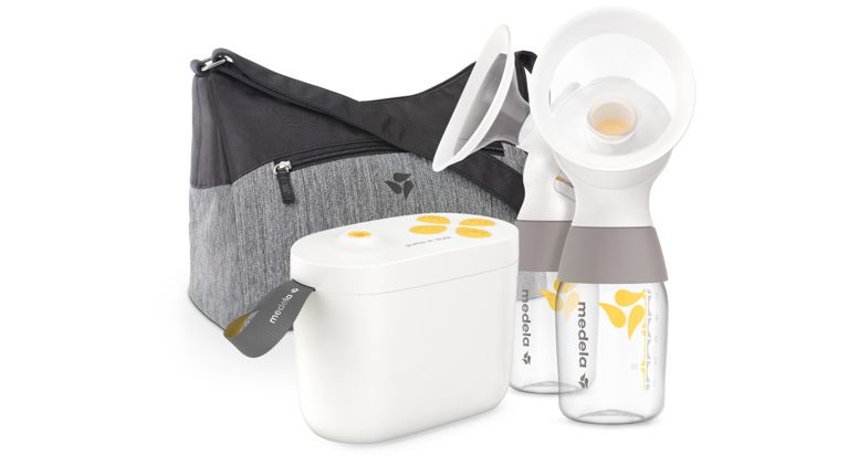 new pump in style breast pump from Medela with carry bag