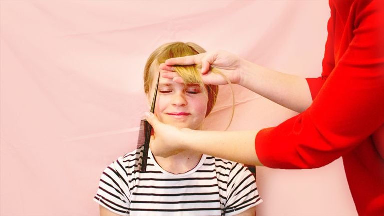 How to cut your kids’ bangs in 4 easy steps