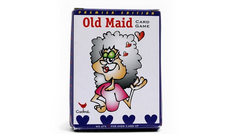 Old maid card game box
