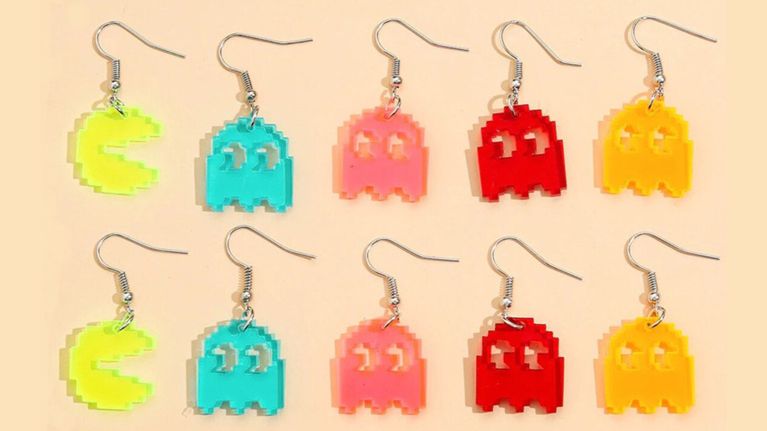 pacman earrings