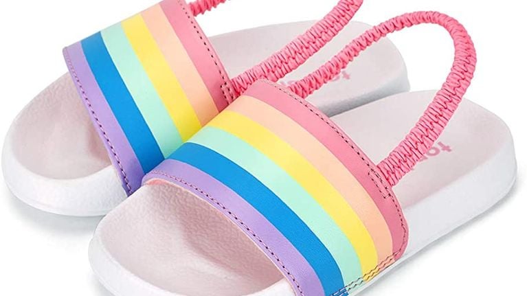 wonder nation girls rainbow sandals, best toddler sandals