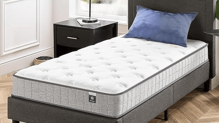 ZINUS 8 Inch Comfort Support Cooling Gel Hybrid Mattress is a best mattress for hot sleepers