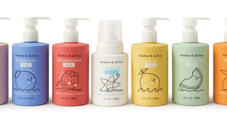 Dabble & Dollop Rainbow of Bubbles is one of the best luxury baby gifts 2024