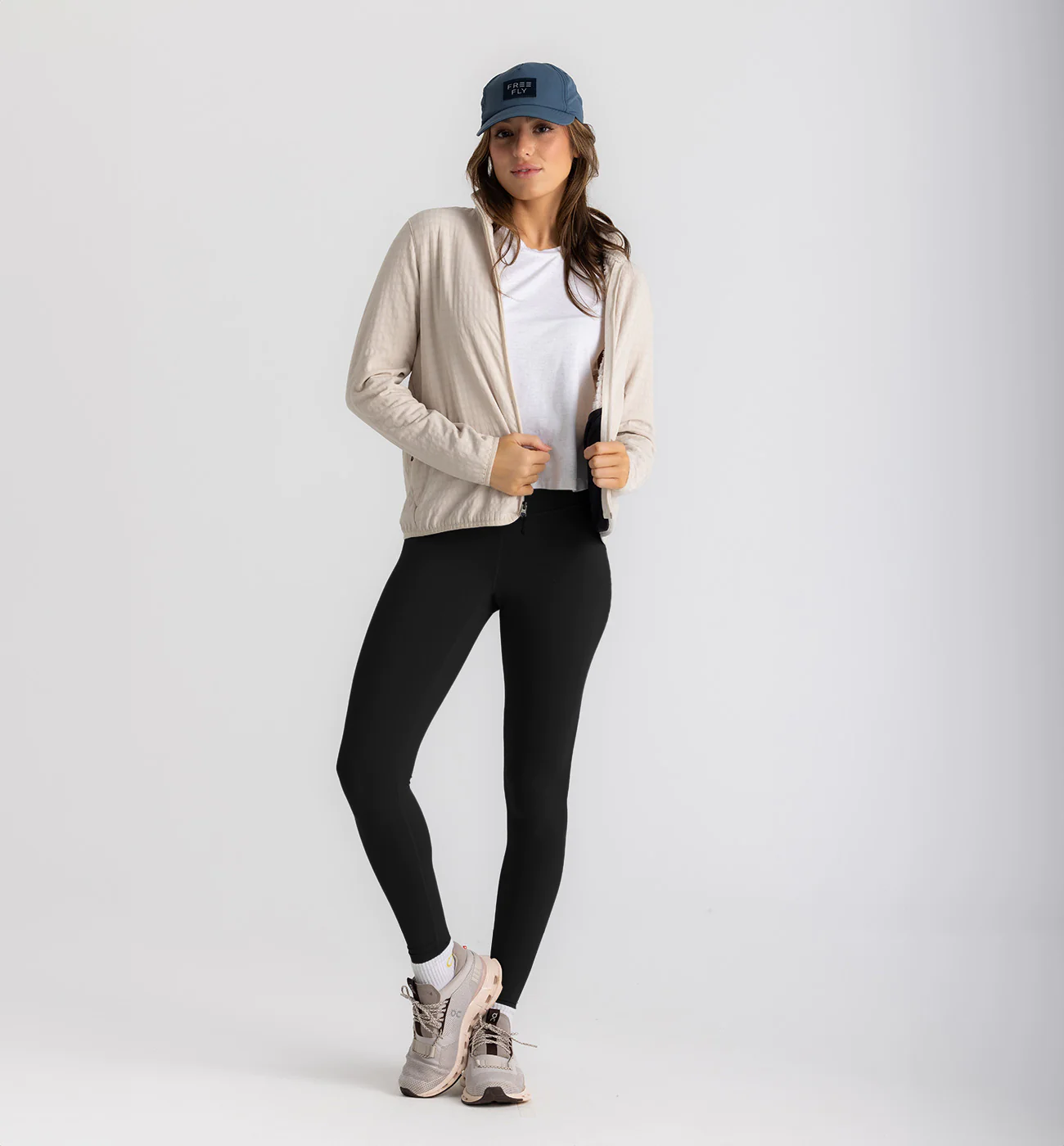 Freefly apparel all-day legging is one of the best pieces of gear for low-impact postpartum workouts 