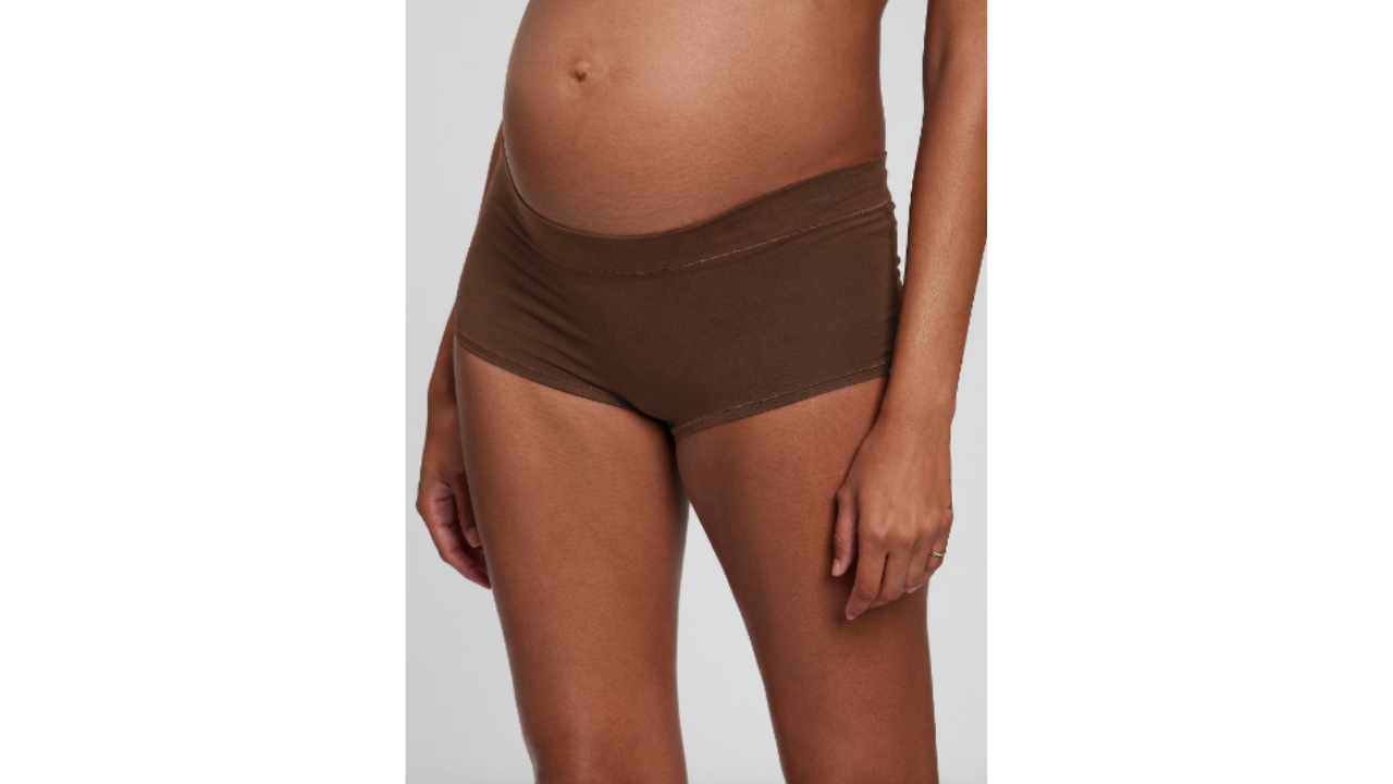 gap maternity cotton stretch shorty, best maternity underwear