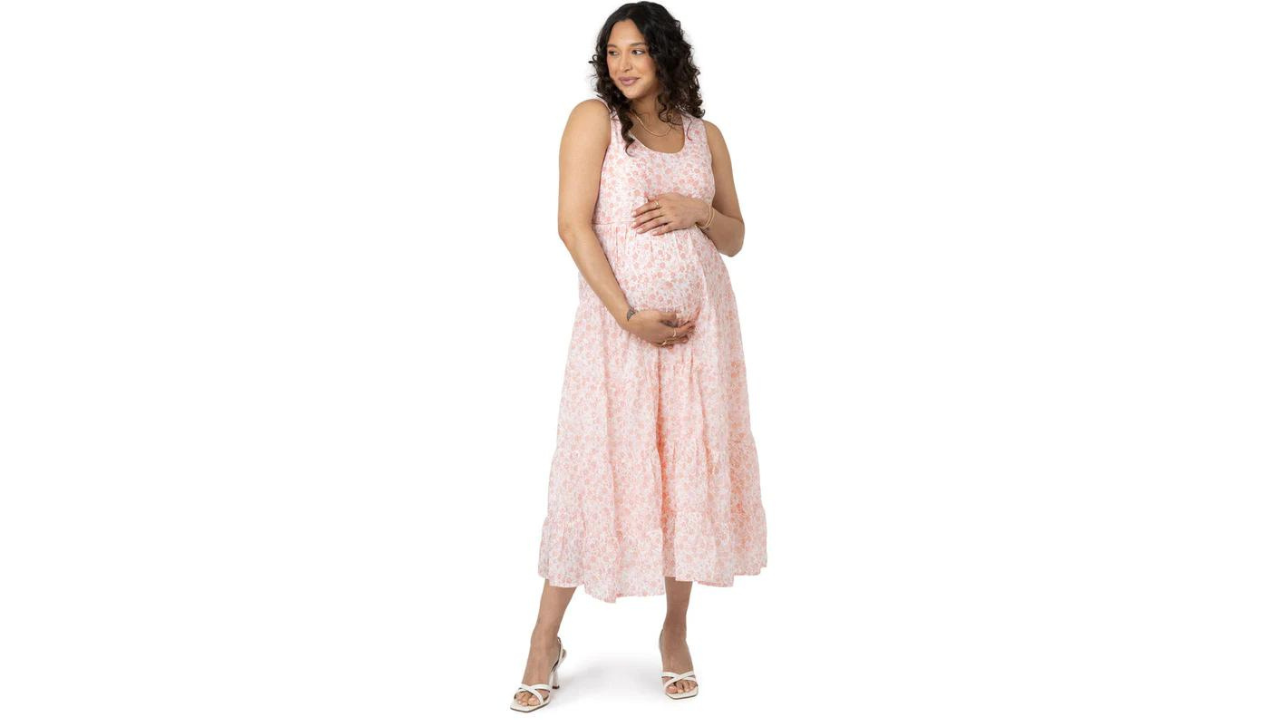 Kindred Bravely Magnolia Tiered Nursing & Maternity Maxi Dress, best maternity boho dresses