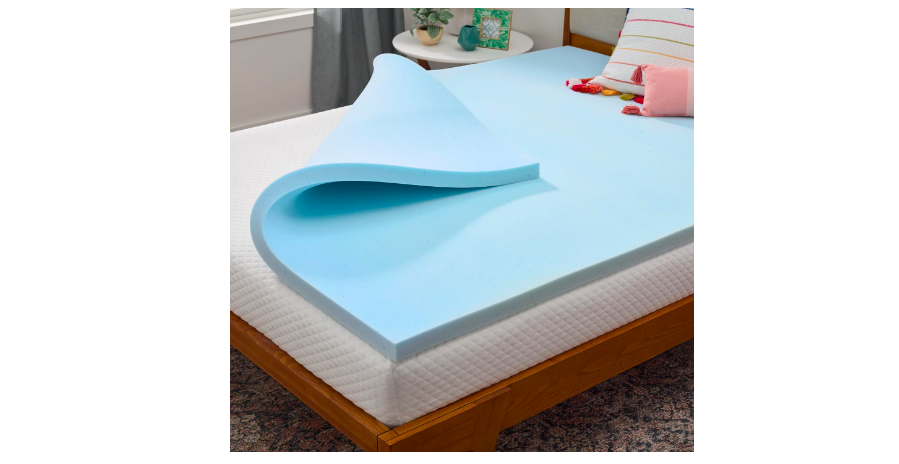 Linenspa 3-Inch Gel Infused Memory Foam Mattress Topper, best mattress topper for back pain