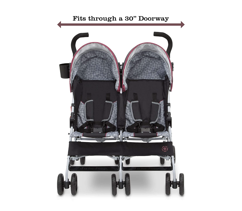 best double travel strollers, Delta Jeep Scout double travel stroller