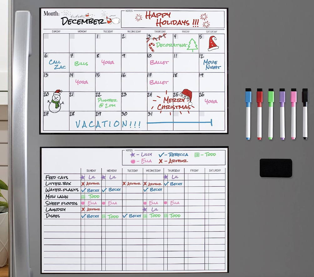 magnetic chore chart for back to school