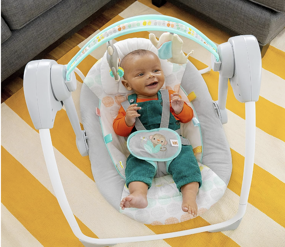 bright starts portable baby swing, best baby swing