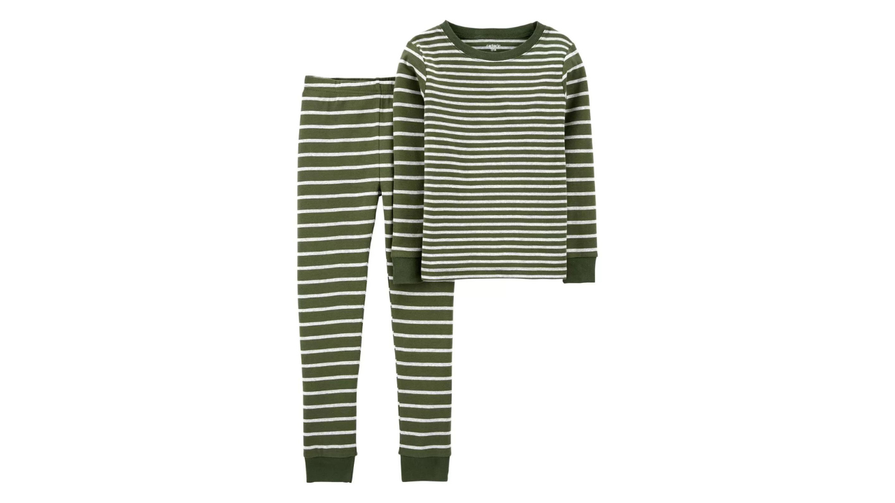 Kid 2-Piece Striped 100% Snug Fit Cotton Pajamas, carter's sale
